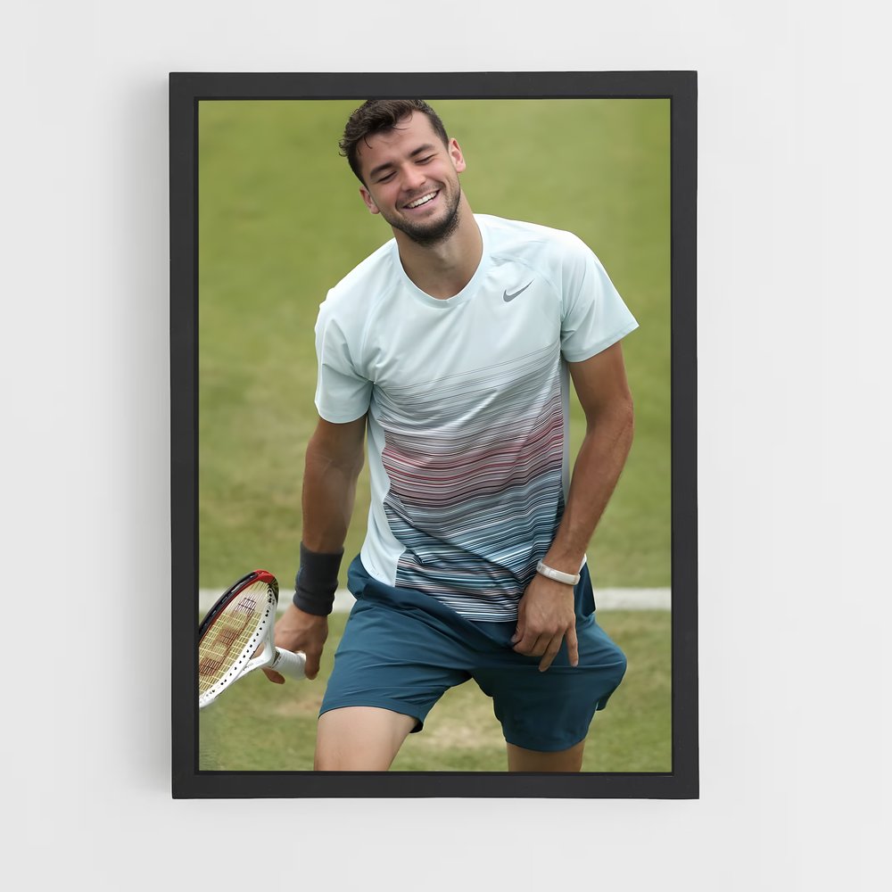 Poster Grigor de dimitrov – affiche Tennis (vue 2)